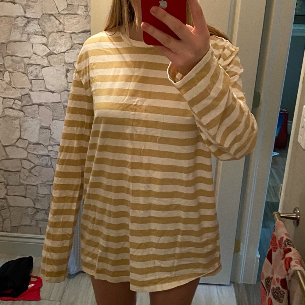 striped long sleeve tee
